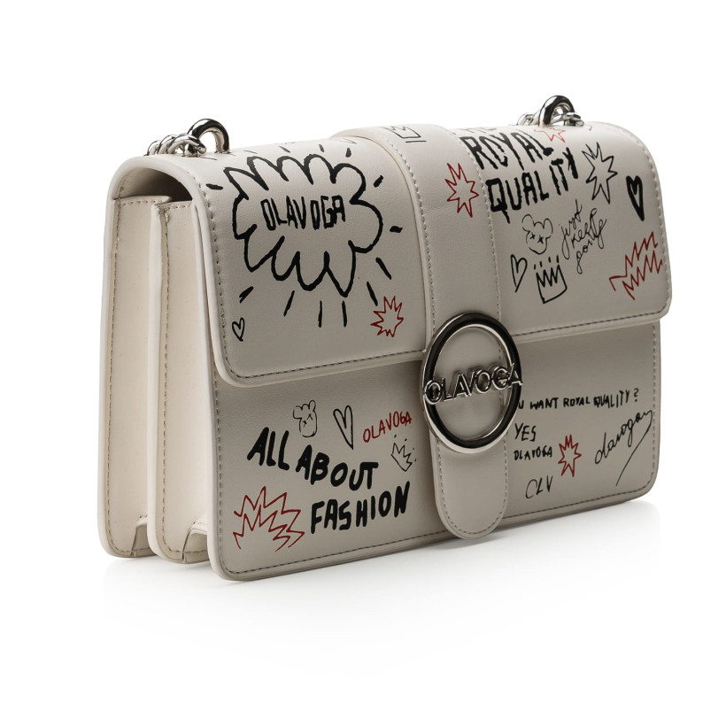 Torebka damska OLAVOGA SKETCH 2025 ecru