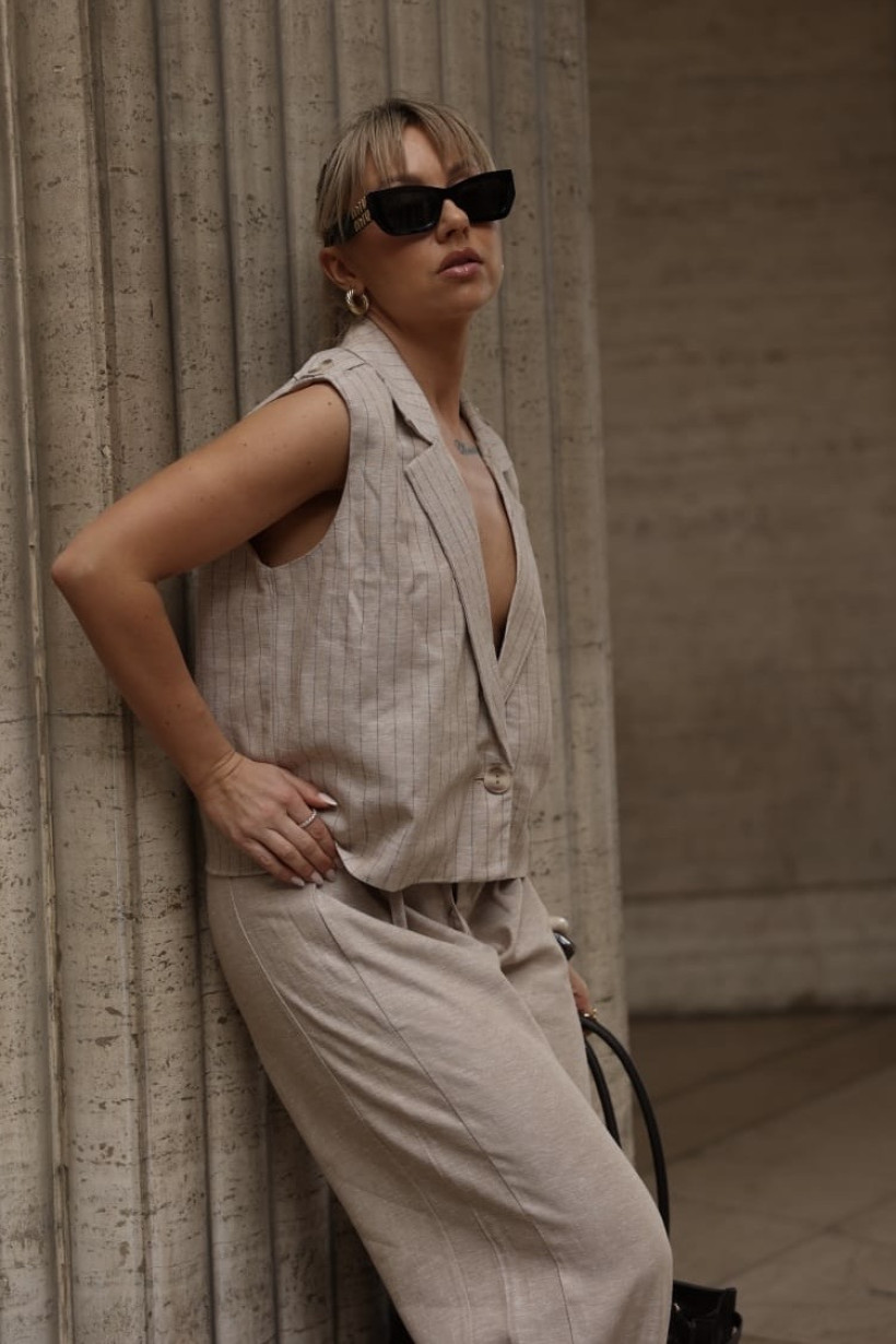 Kamizelka lniana XANA