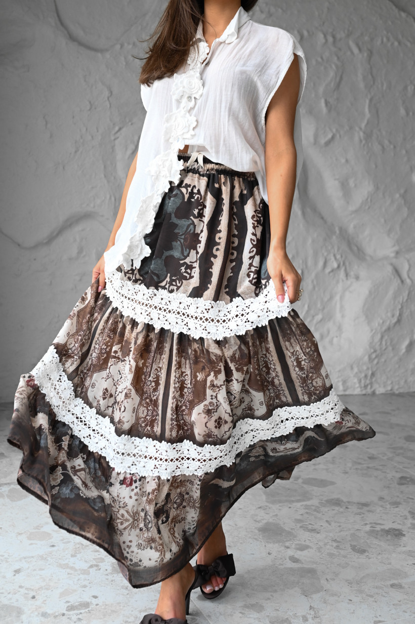 SPÓDNICA WZORY WSTAWKI GIPIURA