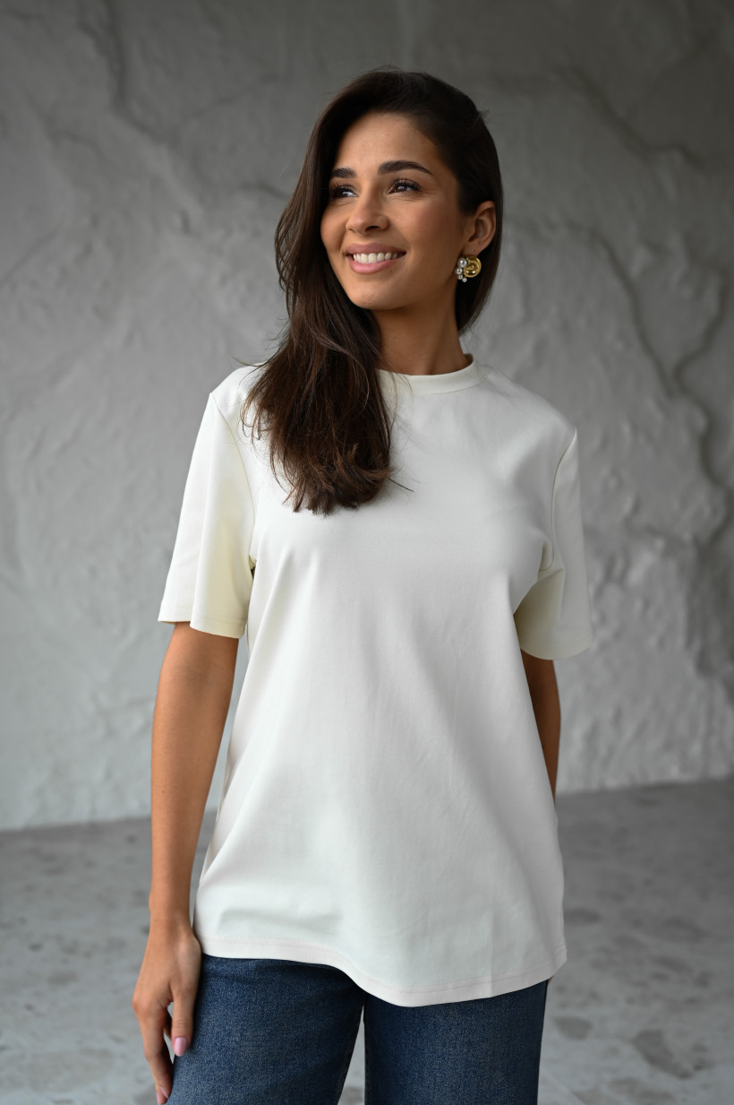T-SHIRT GŁADKI KLASYCZNY