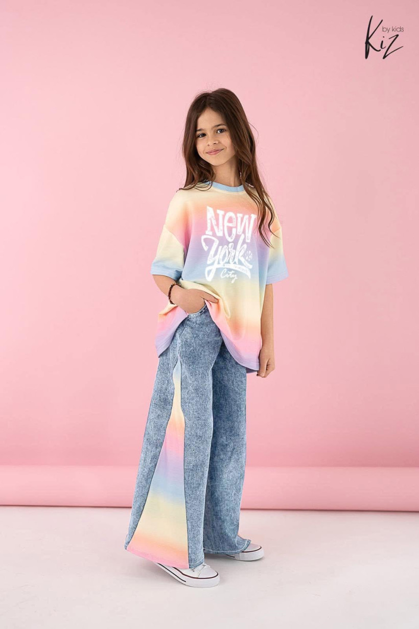 Spodnie jeans szerokie Kiz 