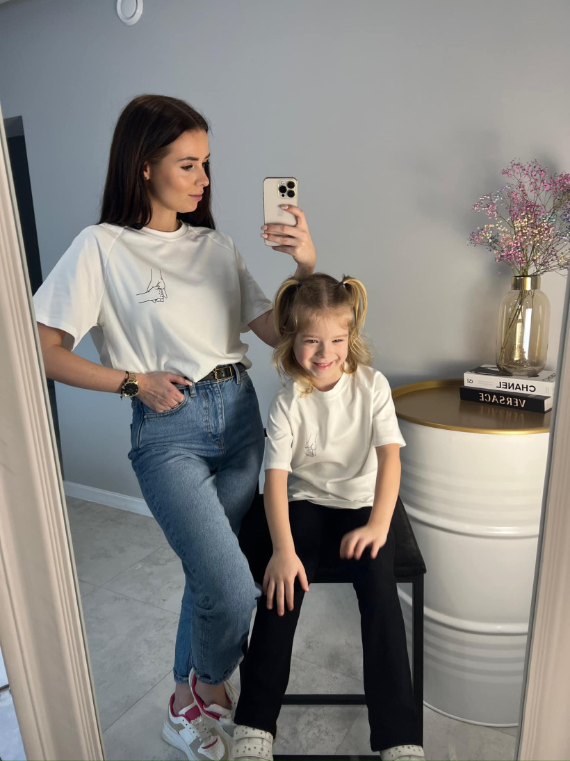 Koszulka Ecru Kaya Mama i Dziecko - idealny duet!