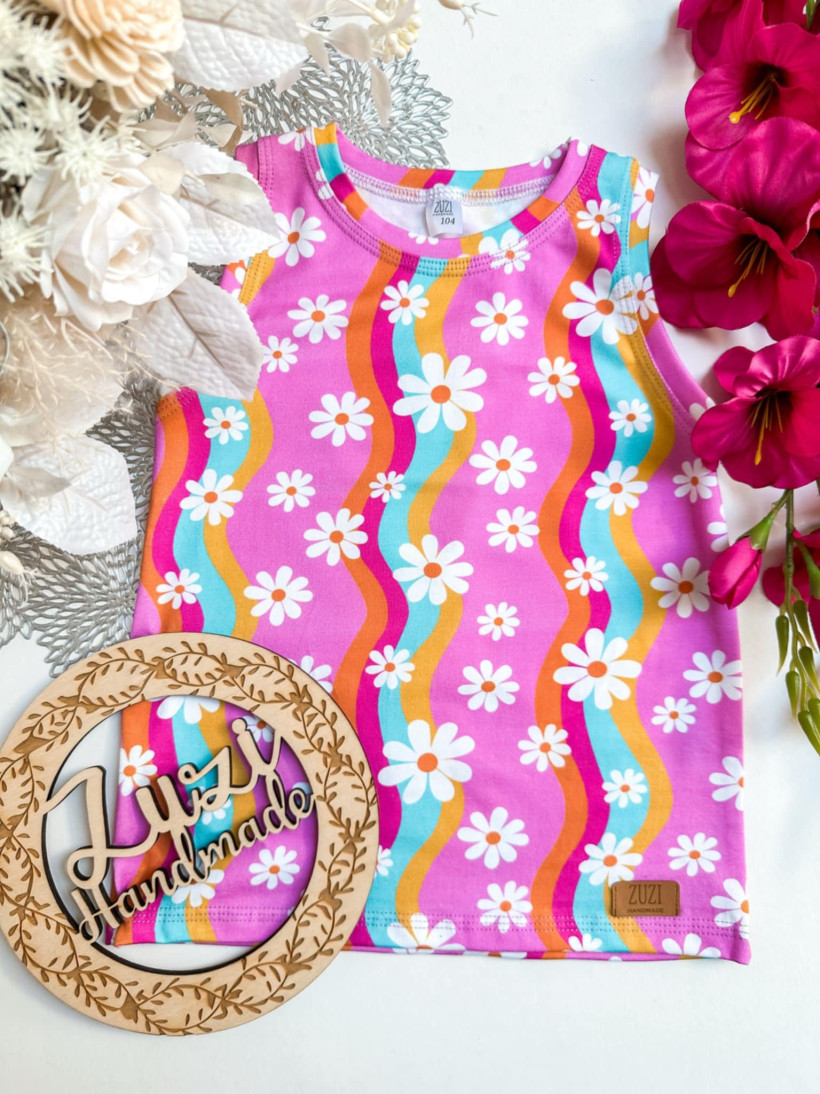 BLUZKA RAMIĄCZKA KWIATY ZUZI