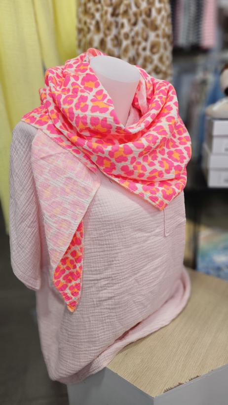 FOULARD LEOPARD COULEURS