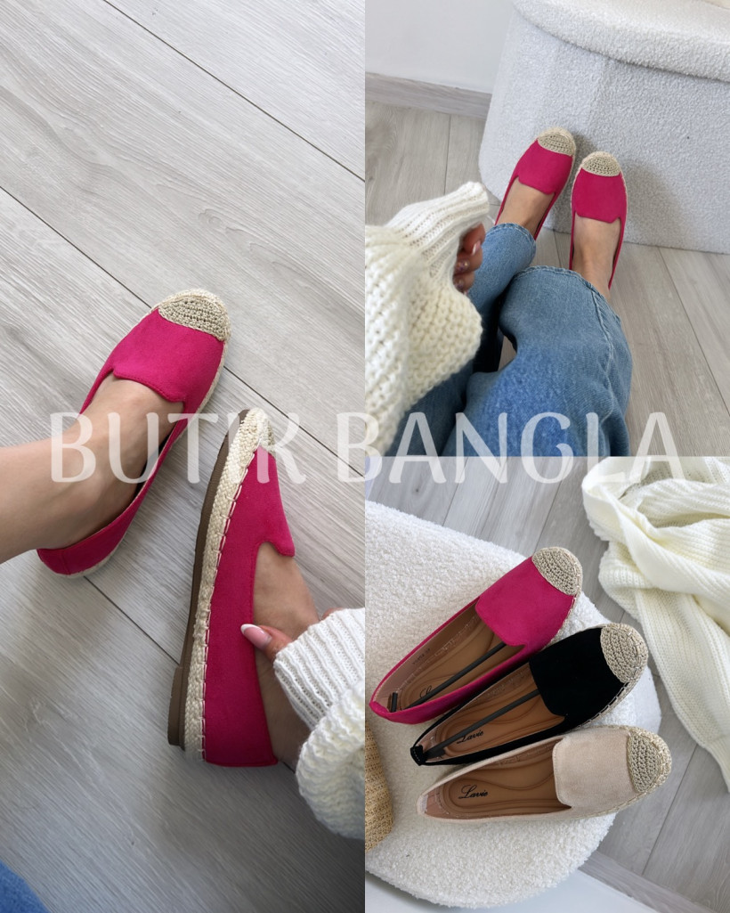 Baleriny boho fuksja