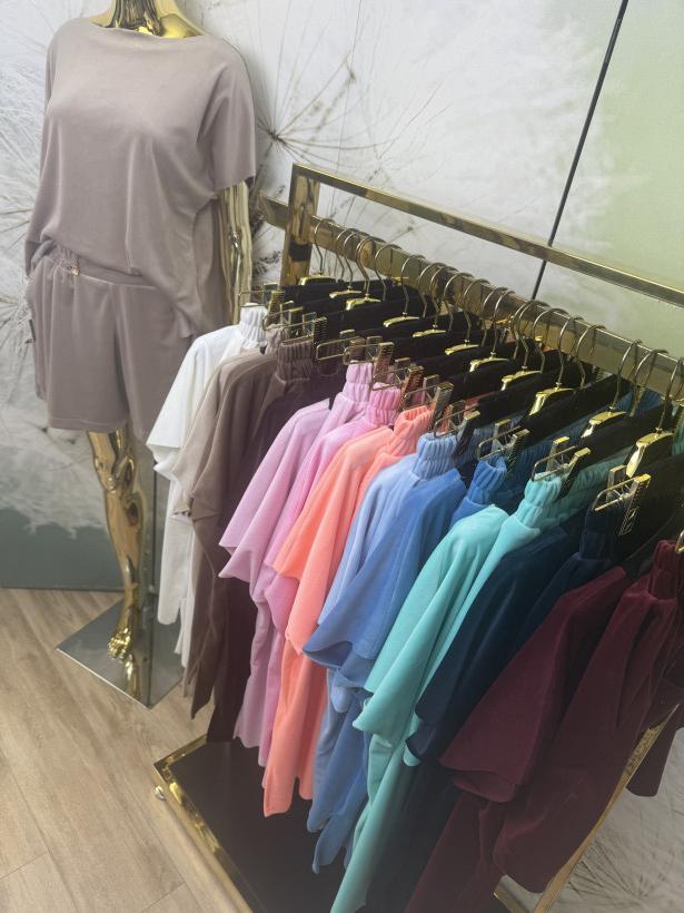 Komplet welurowy (szorty i bluzeczka Agnes)  Minouu