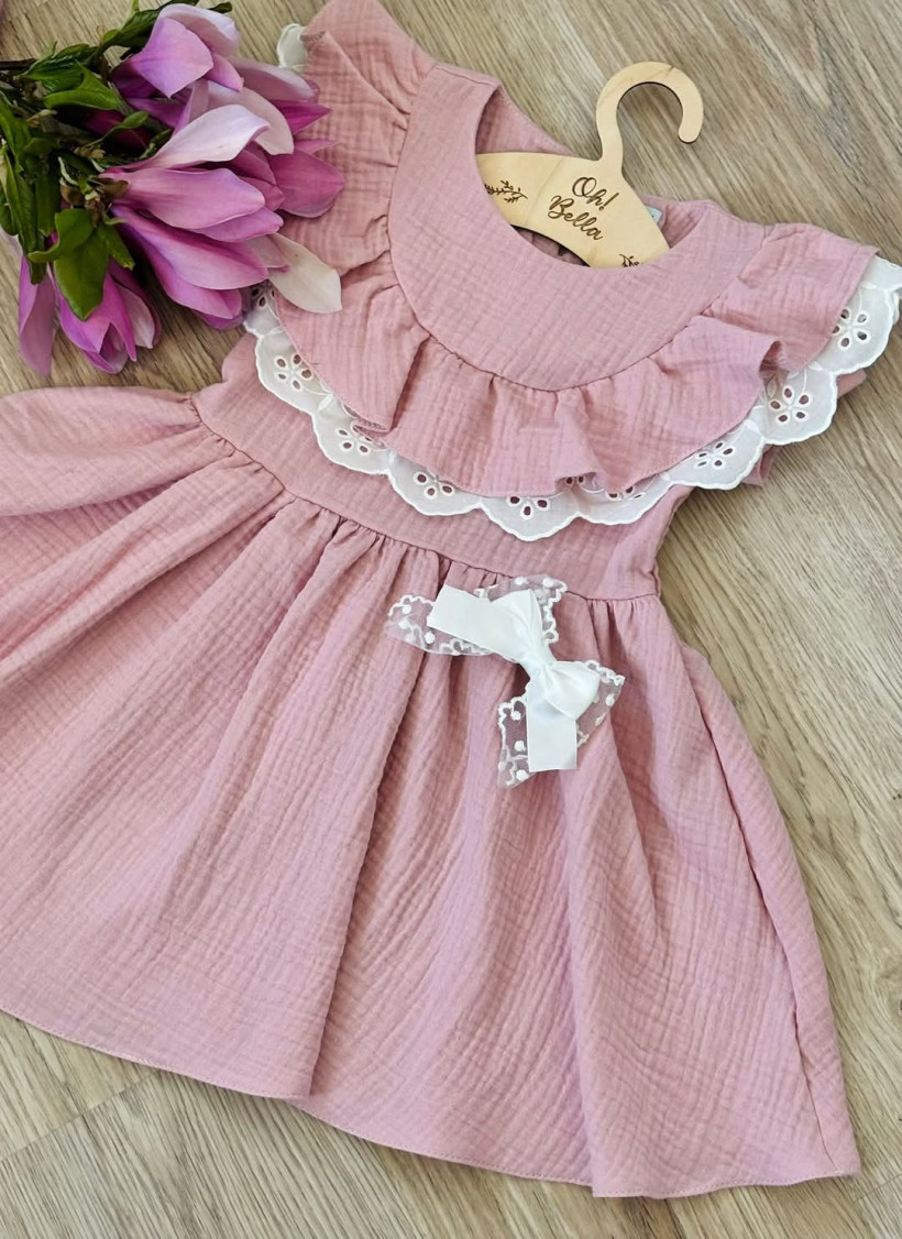 SUKIENKA MUŚLIN RÓŻOWA OH BELLA