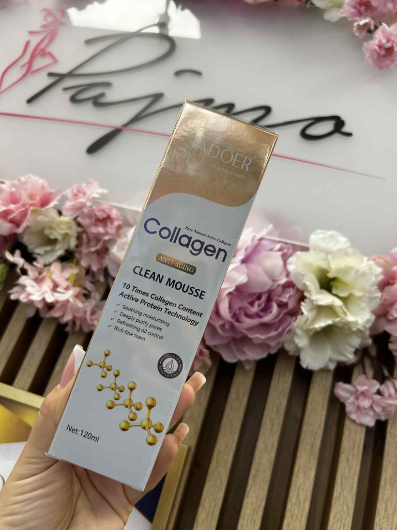 Pianka z sylikonową szczoteczką "Collagen" 07872