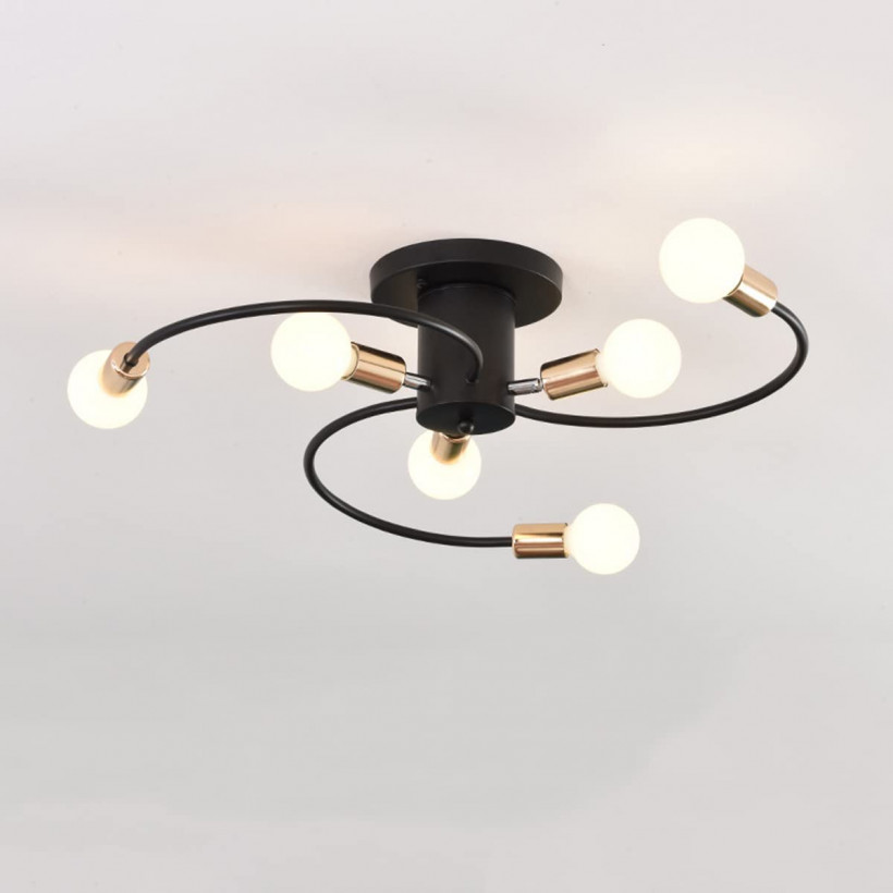 ZTWLEED Lampa sufitowa biało różowa LED