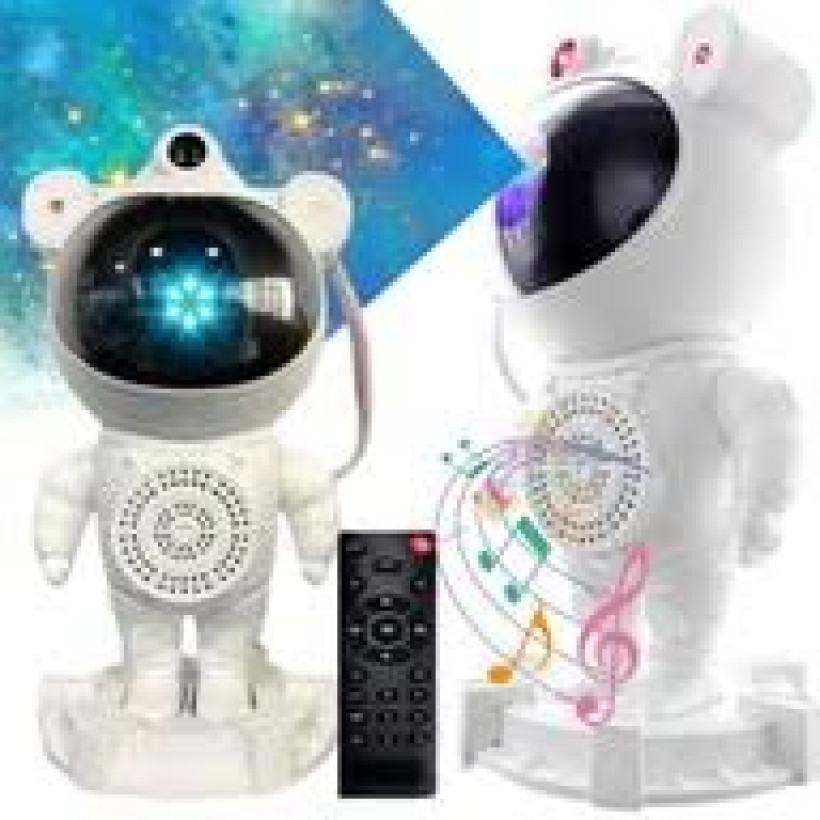 PROJEKTOR GWIAZD NIEBA ASTRONAUTA LAMPKA NOCNA LED RZUTNIK DLA DZIECI PILOT