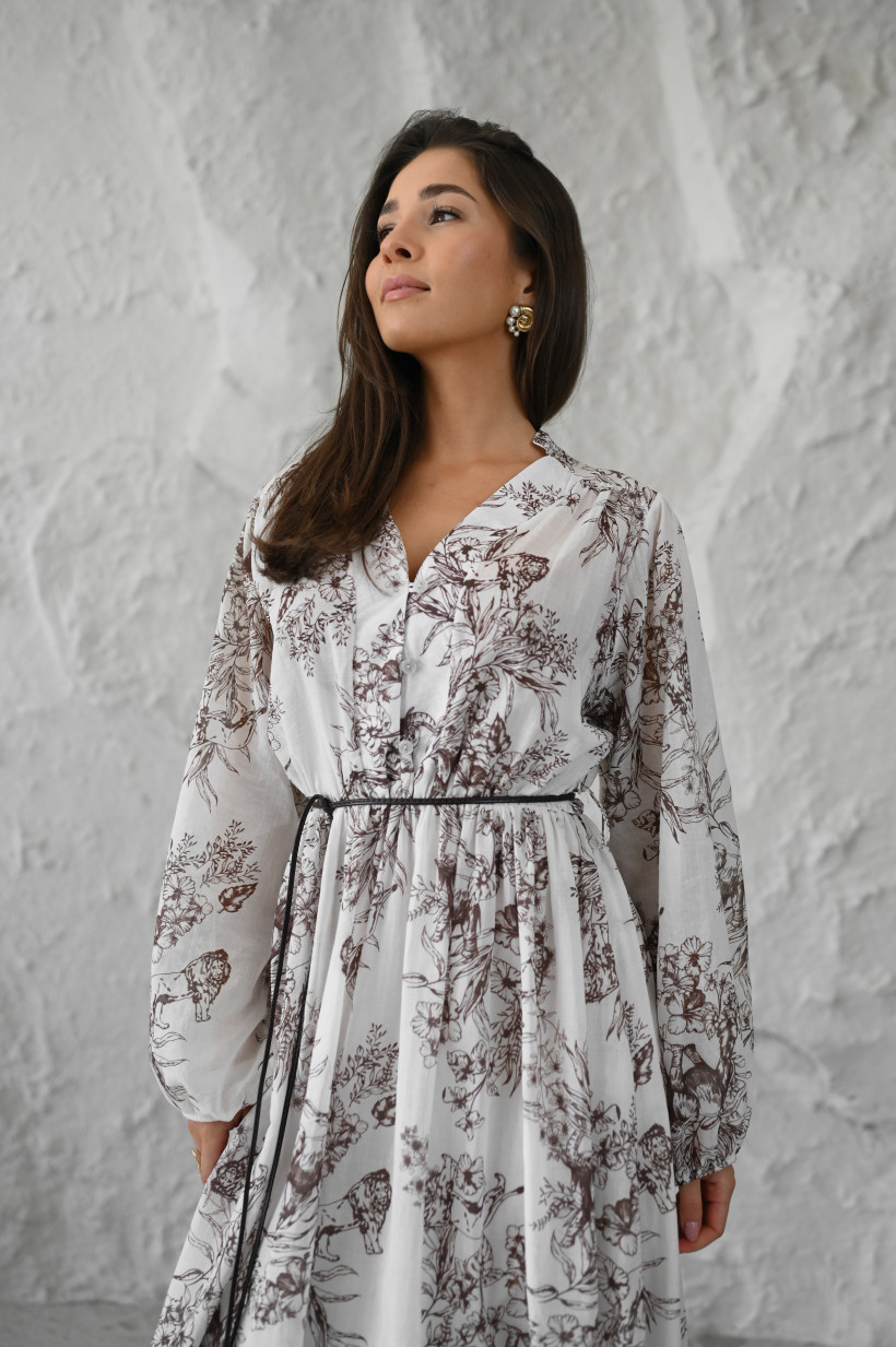 SUKIENKA MAXI WZORY SAFARI