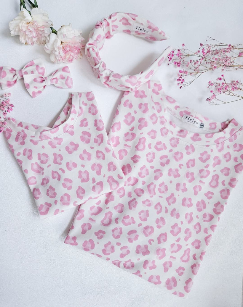 BLUZKA RÓŻOWA PANTERA MAMA HELEN