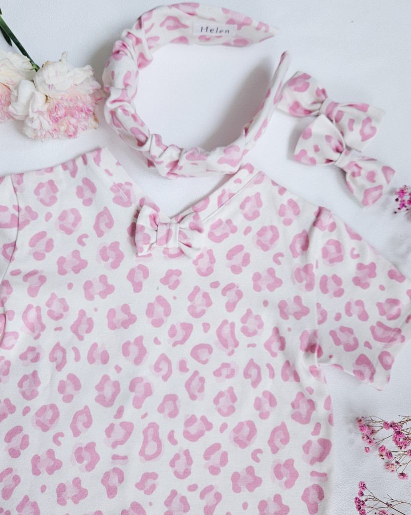 Bluzka różowa panterka córka Helen