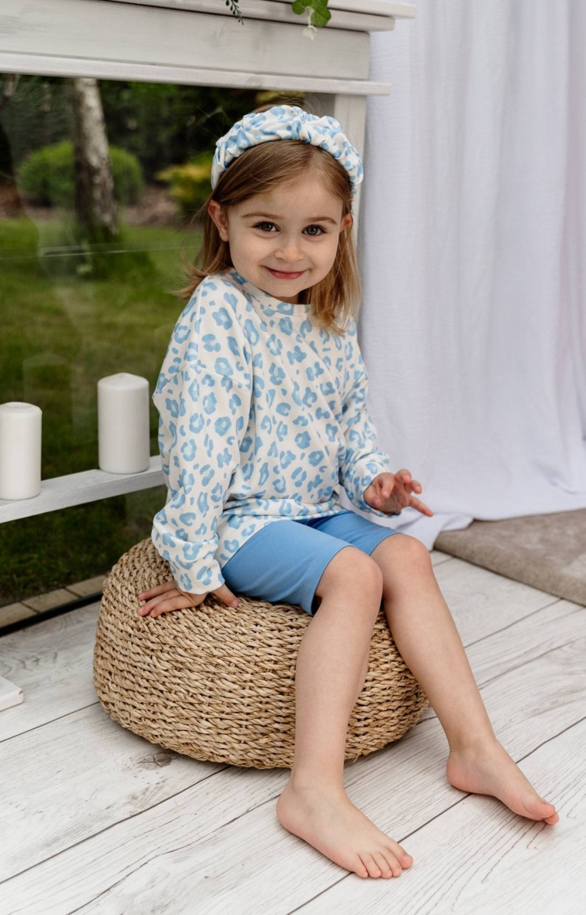 Bluza błękitna panterka córka Helen