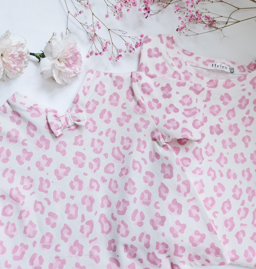 Bluzka różowa panterka Mama