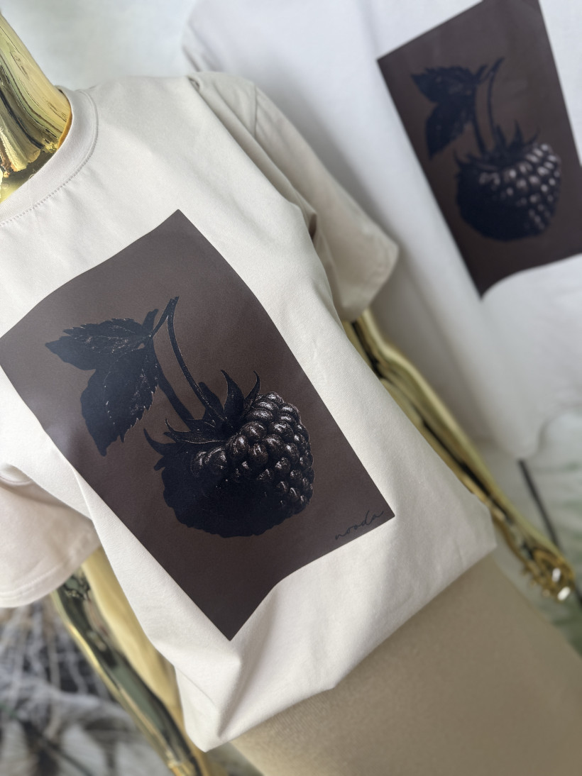 T-shirt 3D malina NOODA