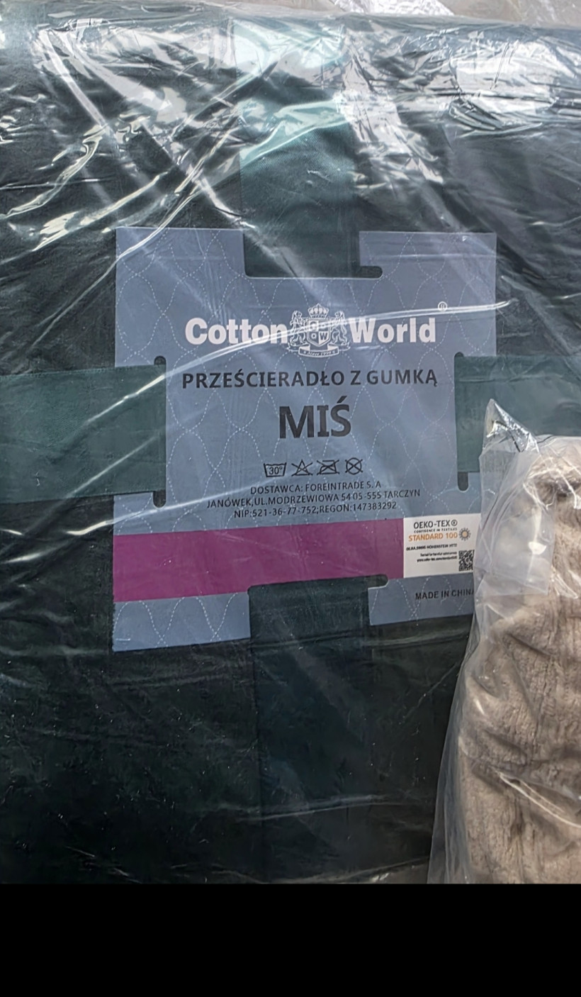 Prześcieradło miś 200x220cm butelkowa zieleń