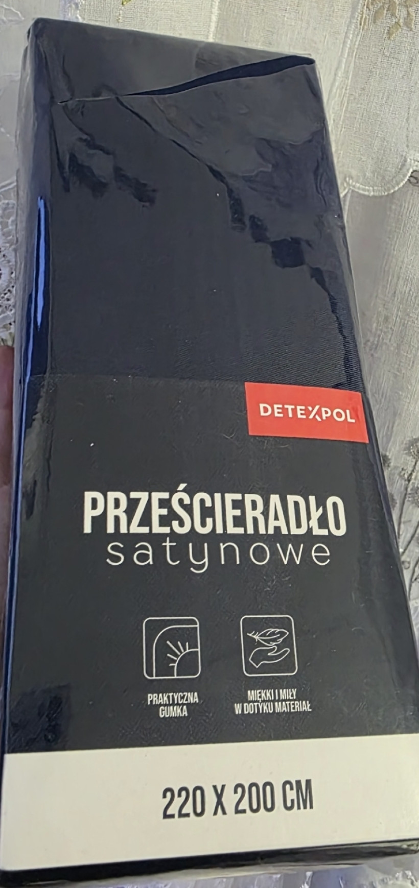 Prześcieradło granat 200x220cm 