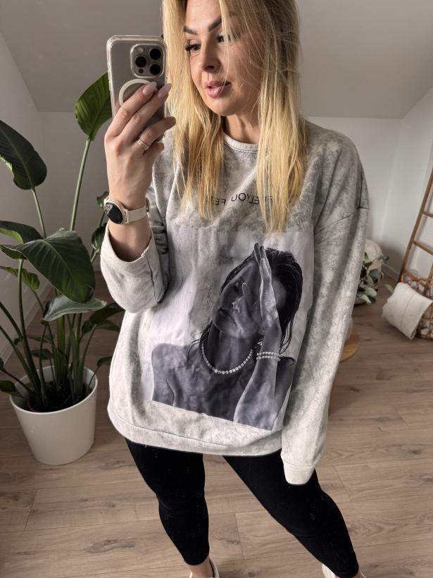 Bluza YOU FEEL SZARA 