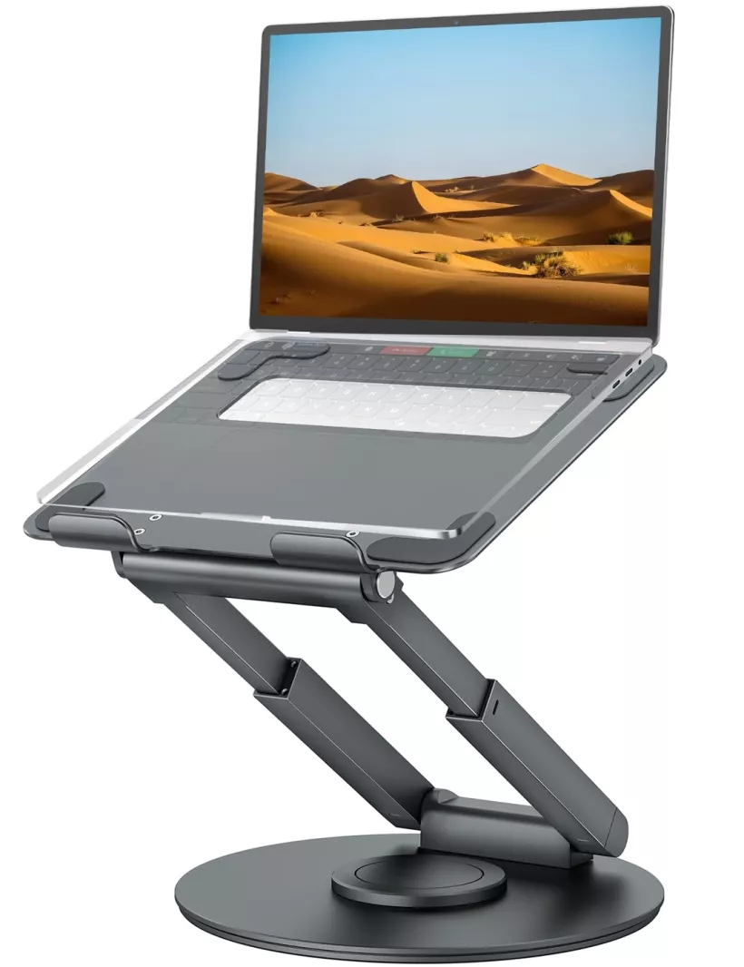 tounee teleskopowa podstawka pod laptopa z obrotową podstawą