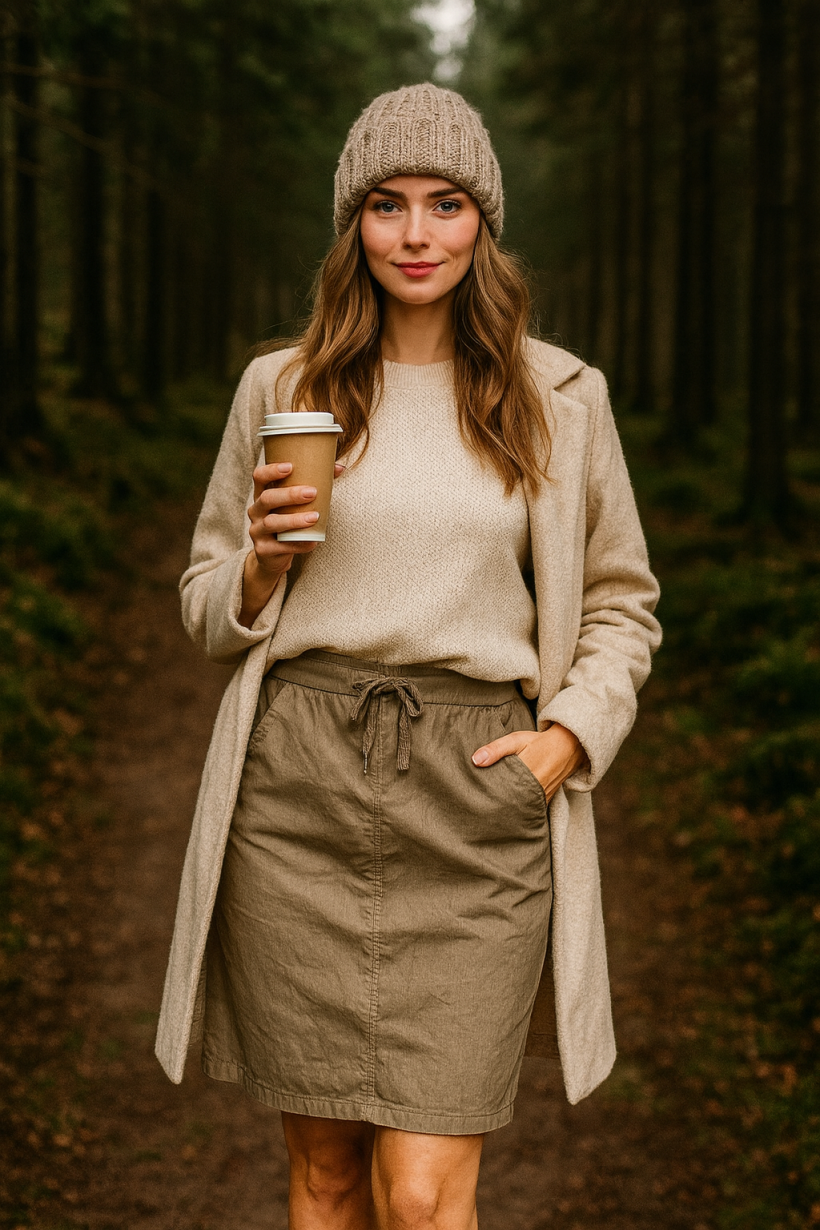 SPÓDNICA STRETCH GŁADKA WIĄZANA 