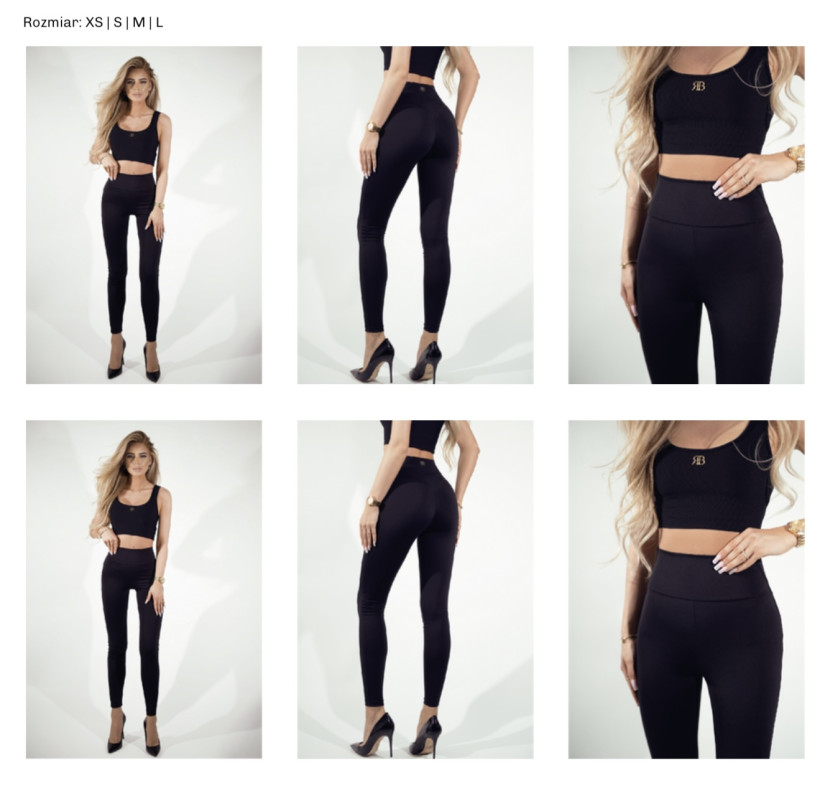 New Leginsy Czarne RB By o Love