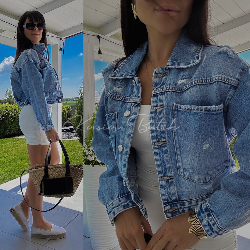 Katana Jeansowa Miss BonBon H3276 Niebieska