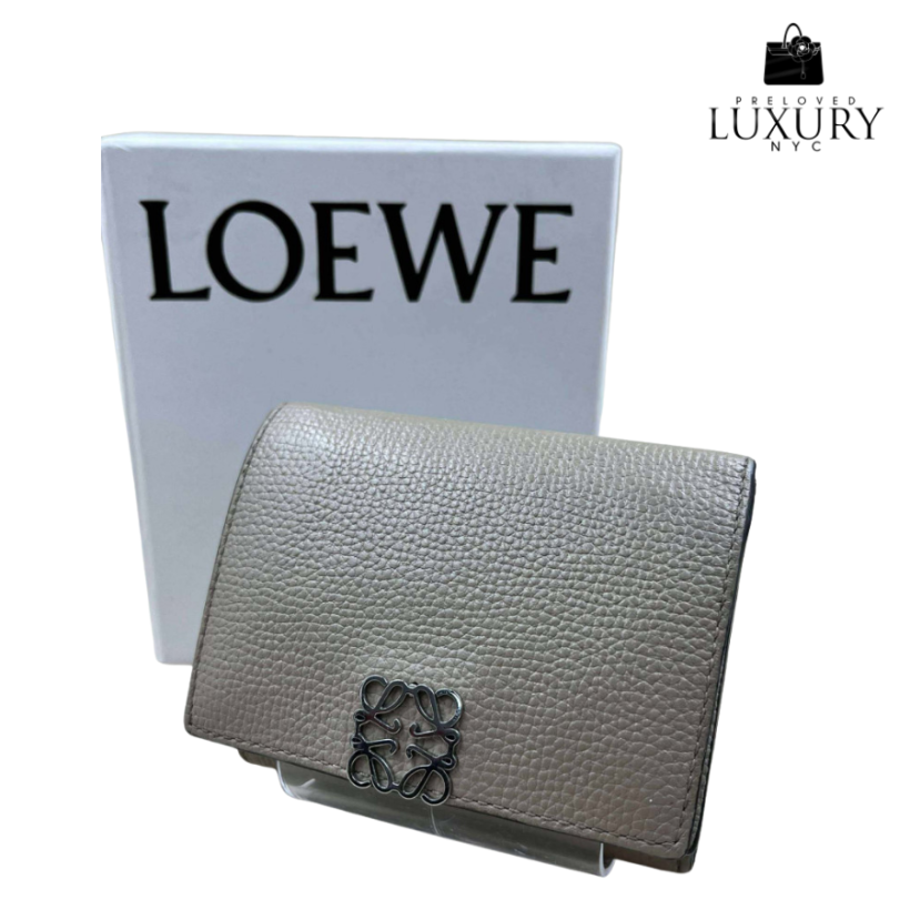 LOEWE Anagram Leather Short Wallet