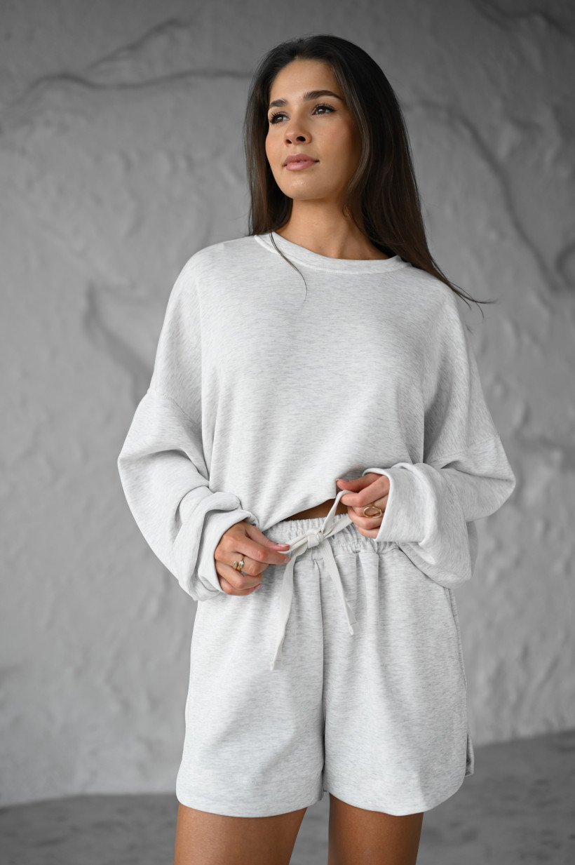 BLUZA KRÓTKA LEJĄCA MONOGRAM