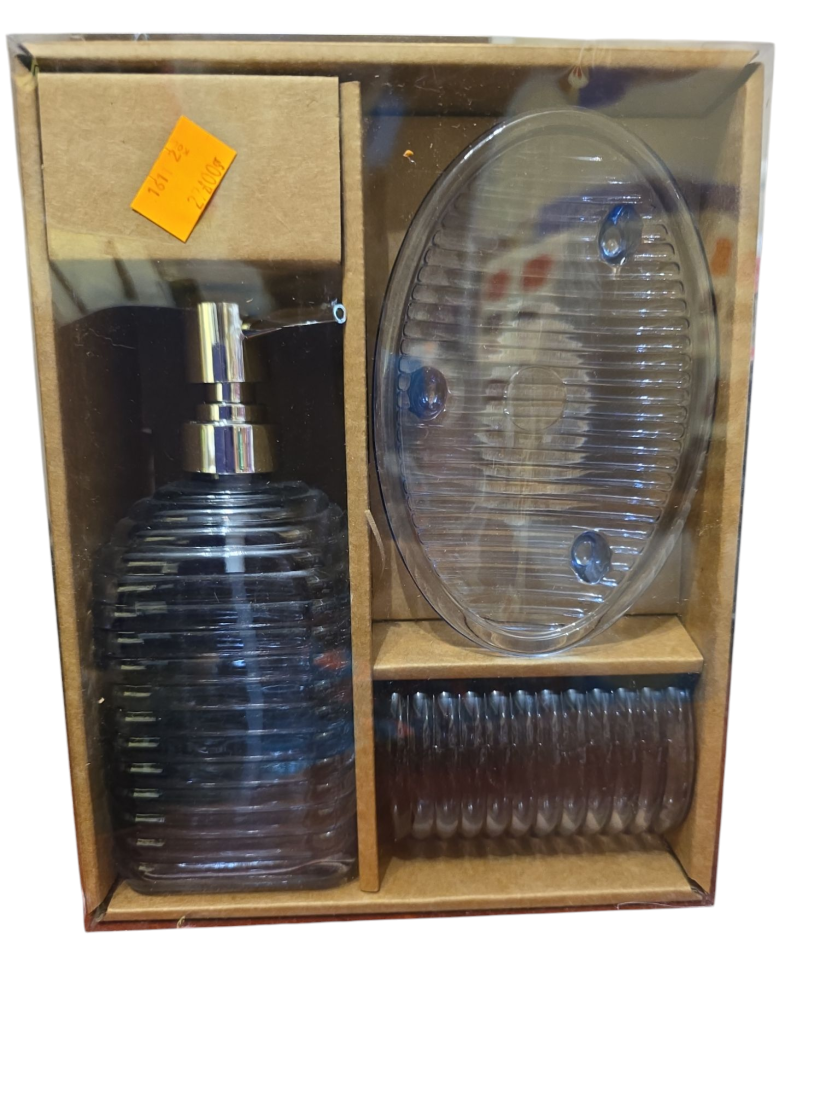 Zestaw łazienkowy z mydelniczką