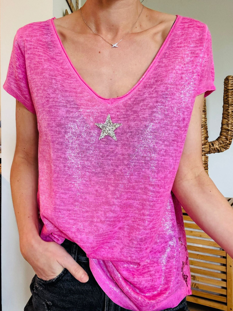 TS DENTELLE ETOILE CELINE TU 36 AU 44