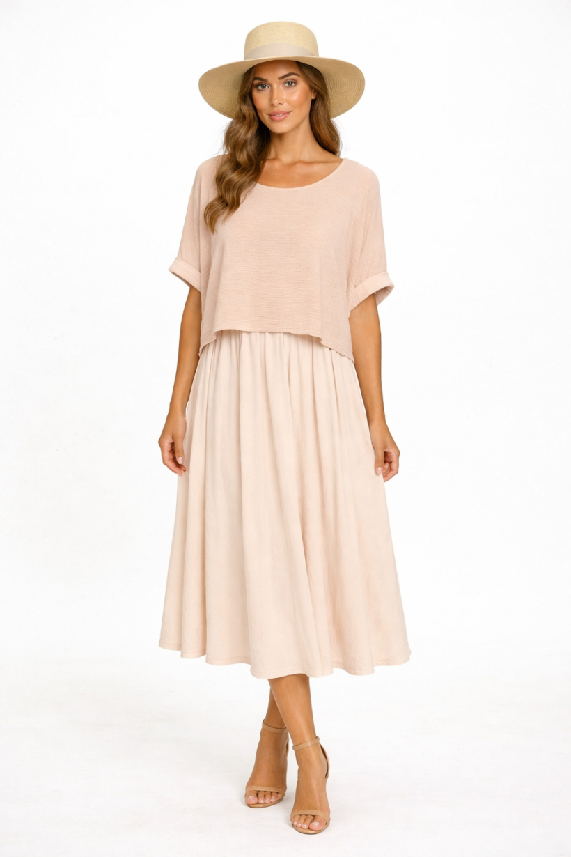 L/SUKIENKA RAMIĄCZKA NARZUTKA