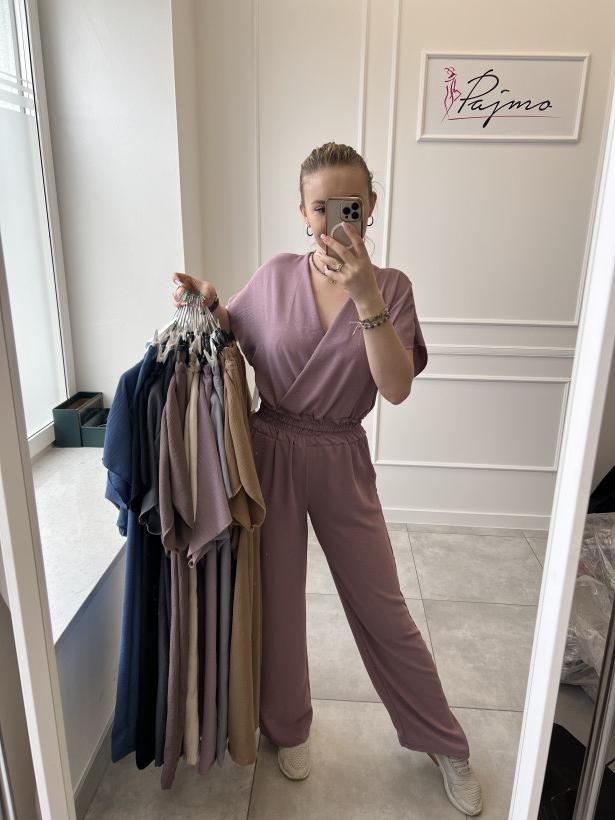 Komplet krótka bluzka 12601