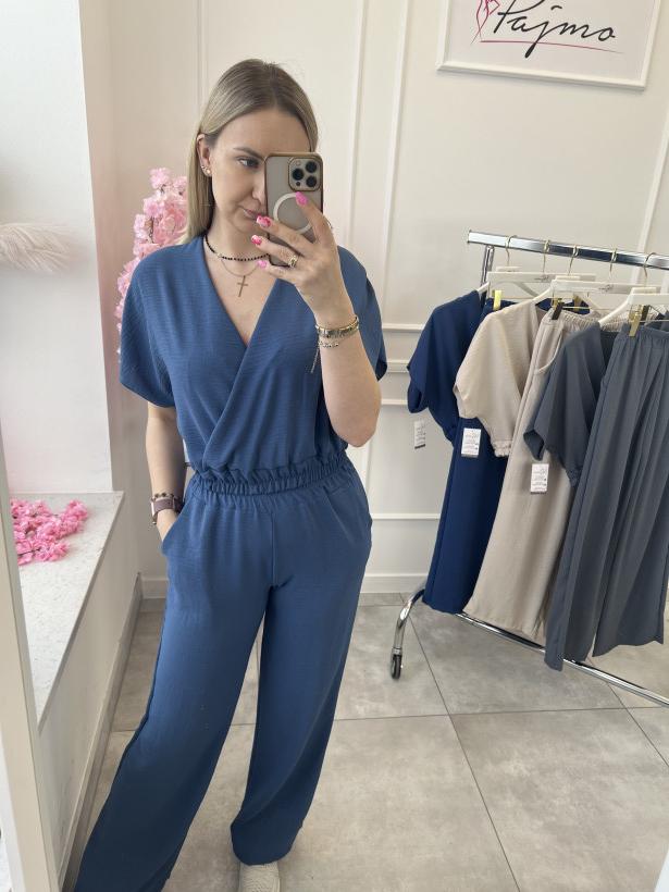 Komplet krótka bluzka 12601