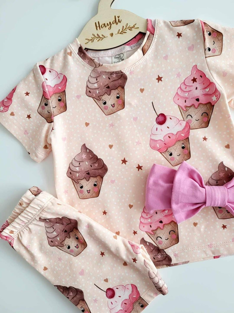 Bluzka Cupcake na beżu Haydi