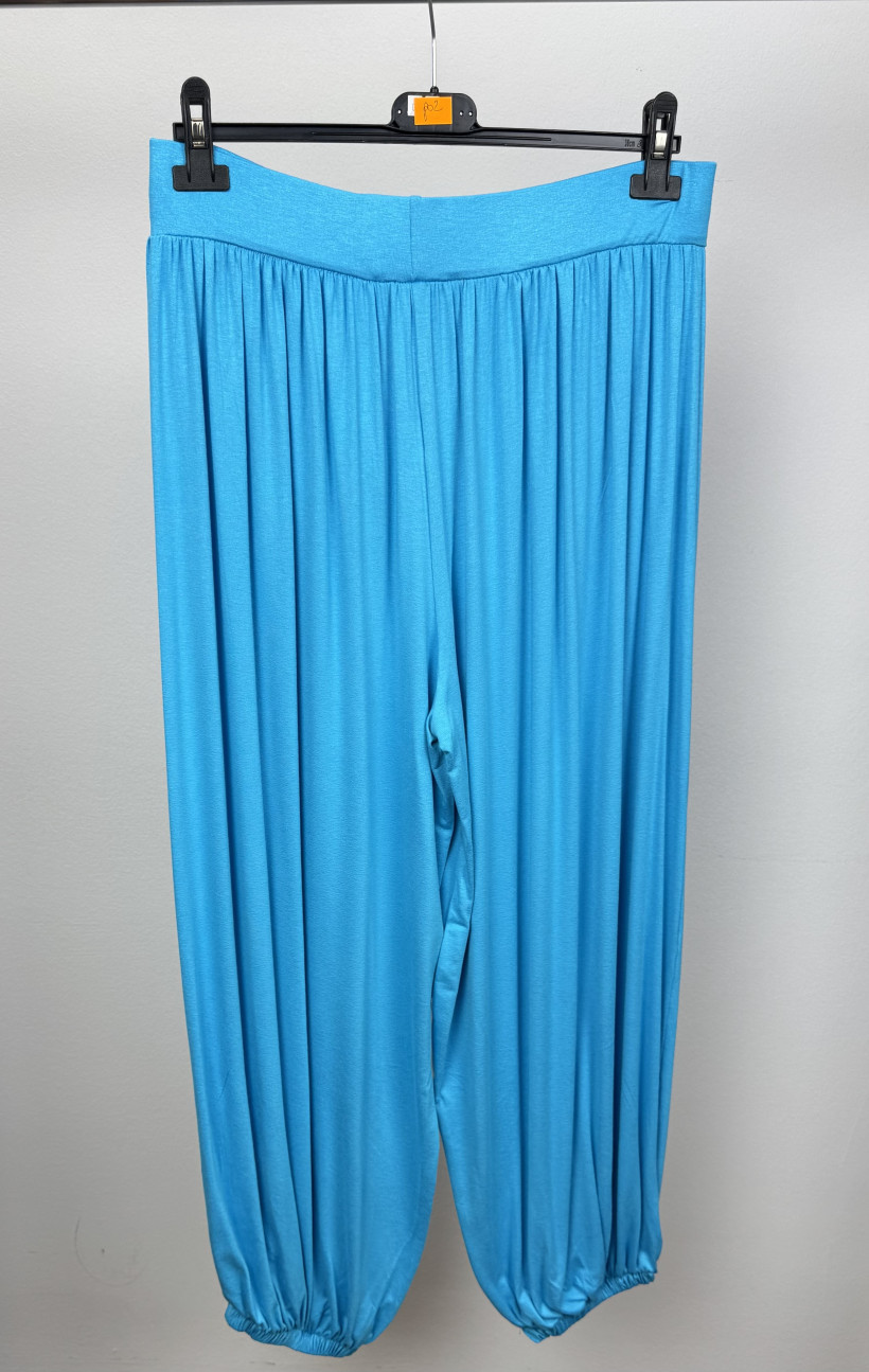 Spodnie singbady, szeroki pas na gumce - (3xl.4xl) - sseraj - 3497 - niebieskie