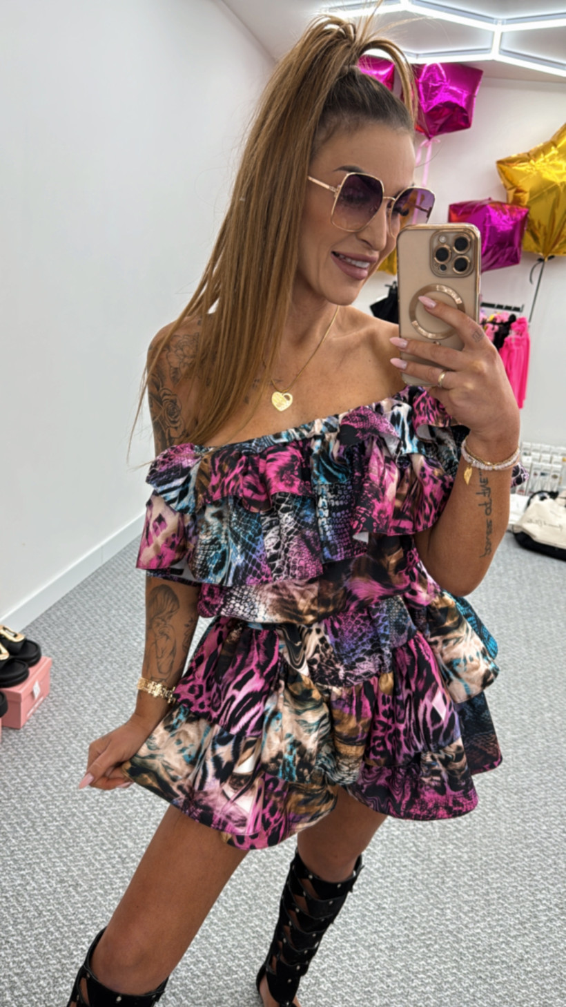 Kombinezon Majorka panterka z wężem mix