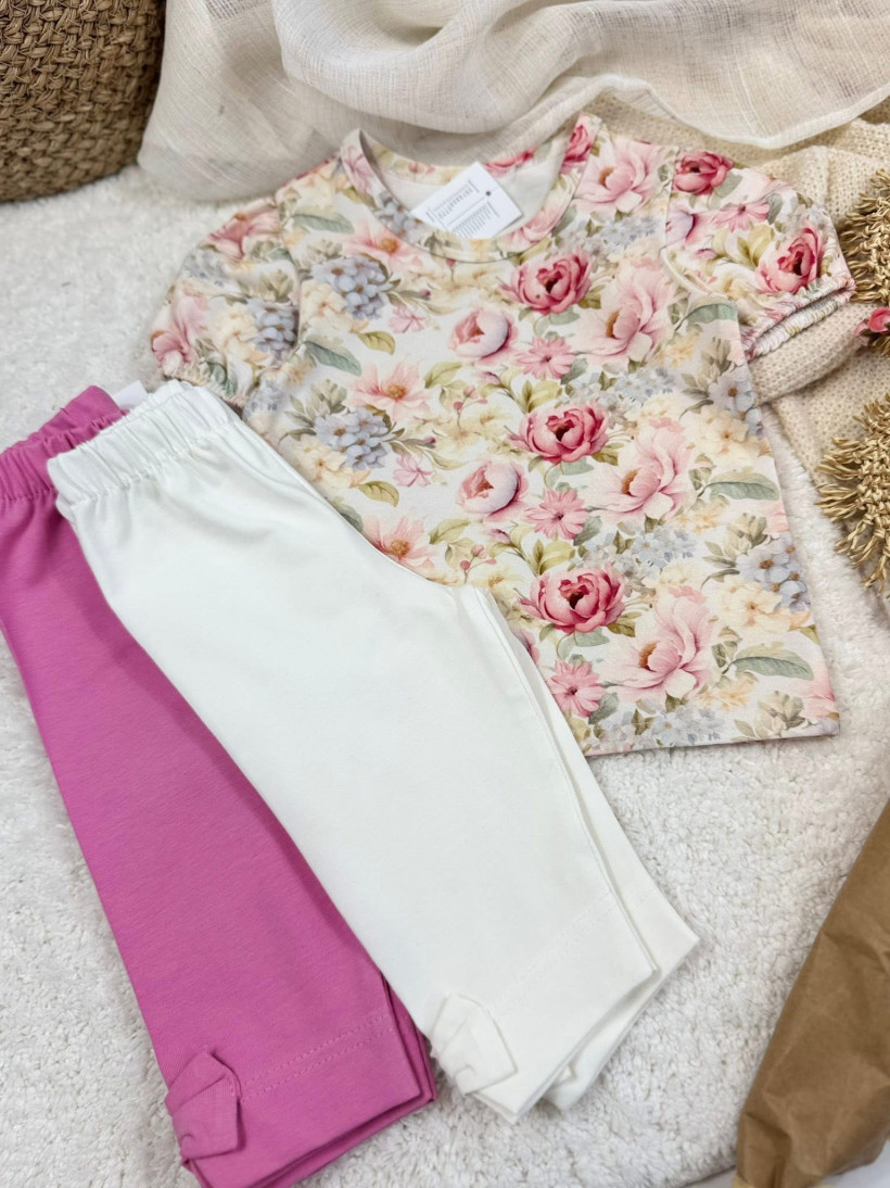 Legginsy 3/4 białe ZULA