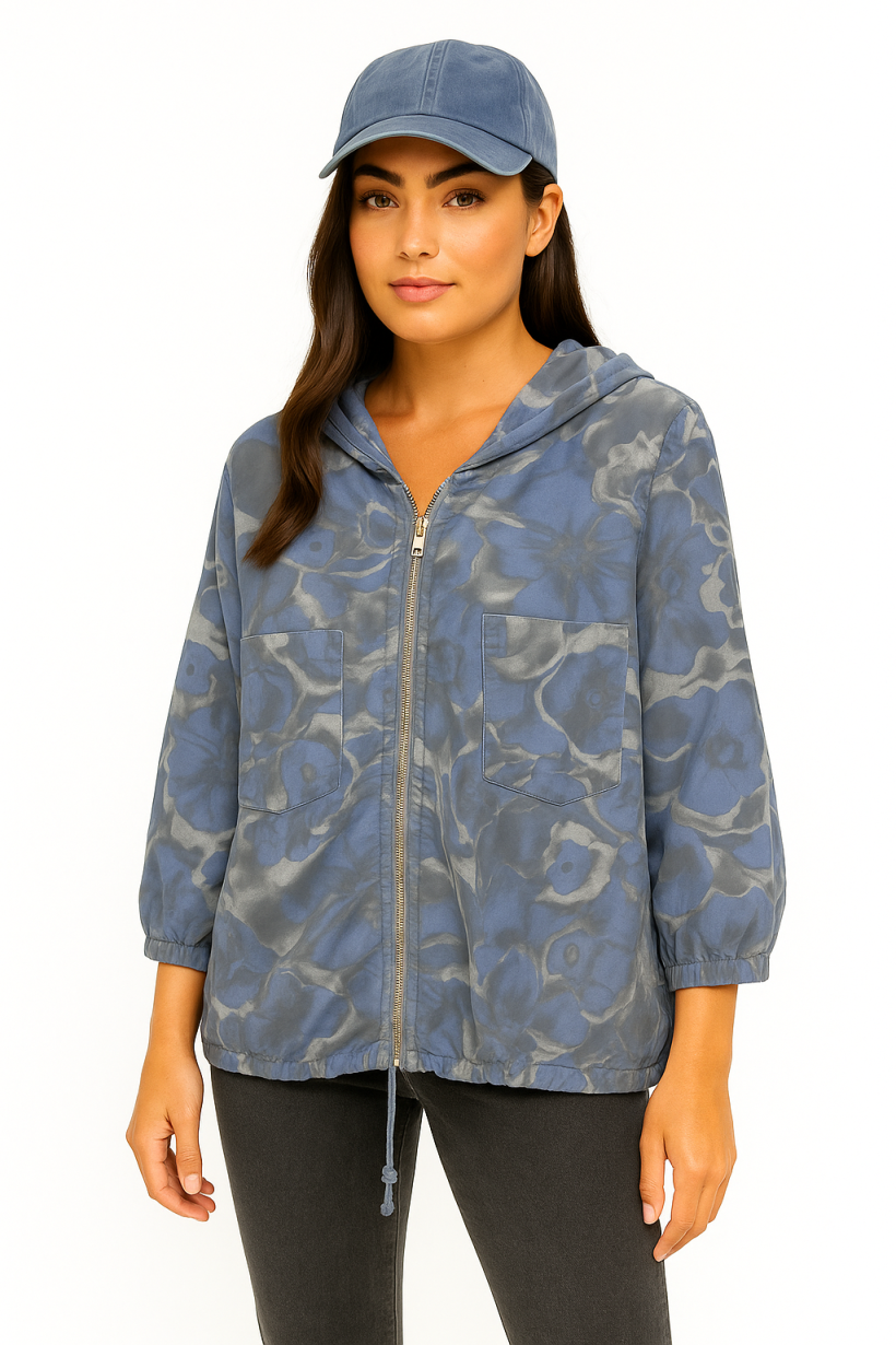 KURTKA KWIATY MALOWANE