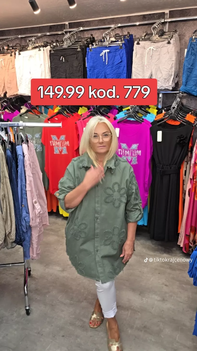 KURTKA JEANSOWA KWIATY