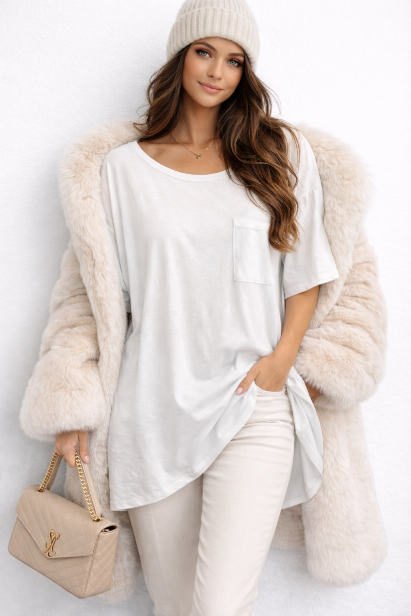 BLUZKA LASEROWA KIESZONKI