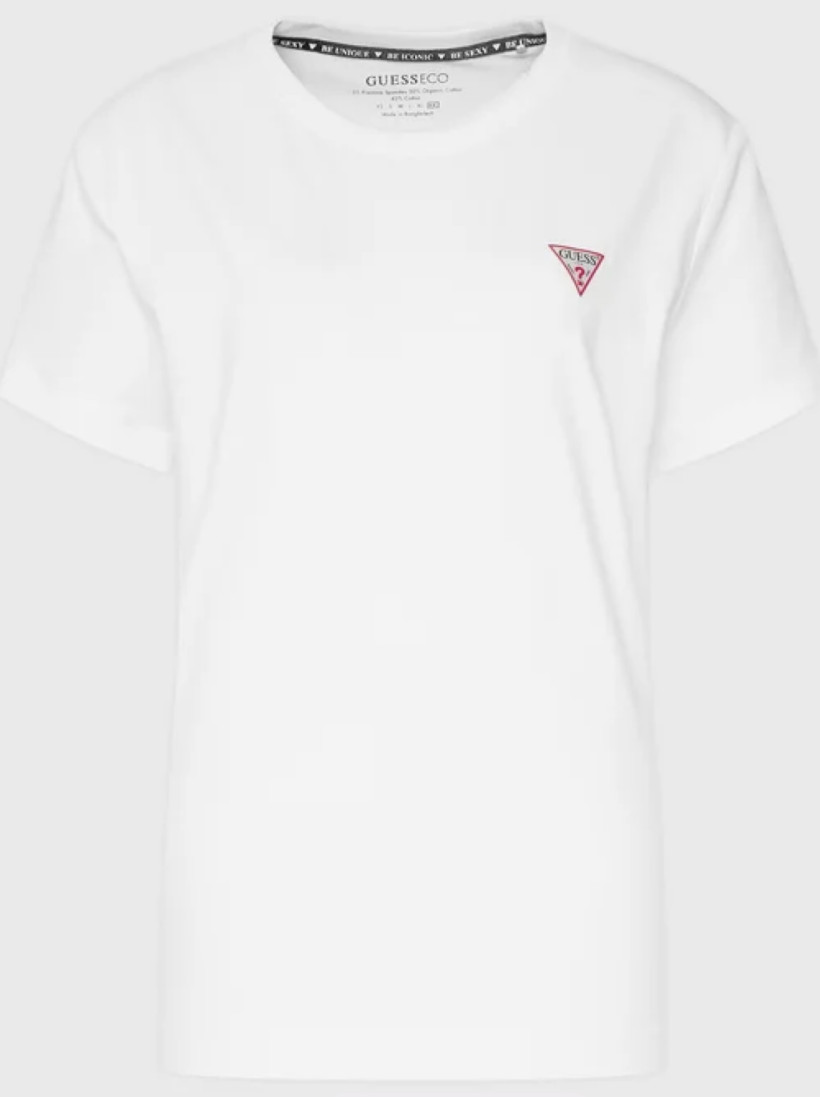 T-shirt Guess W2YI44J1314-G011 biały