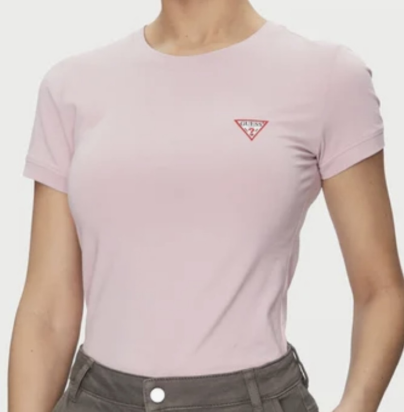 T-shirt Guess W2YI44J1314-A60W różowy