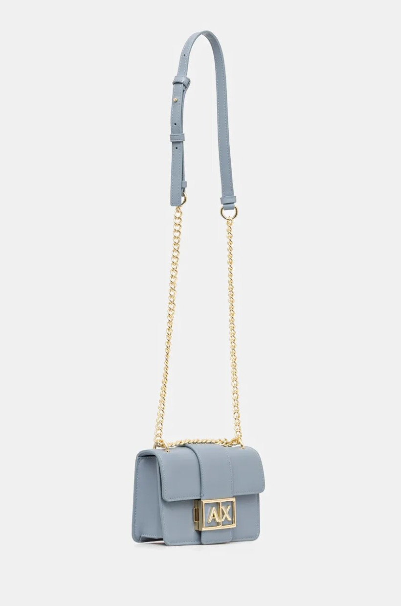 Armani Exchange Torebka baby blue (porysowana)
