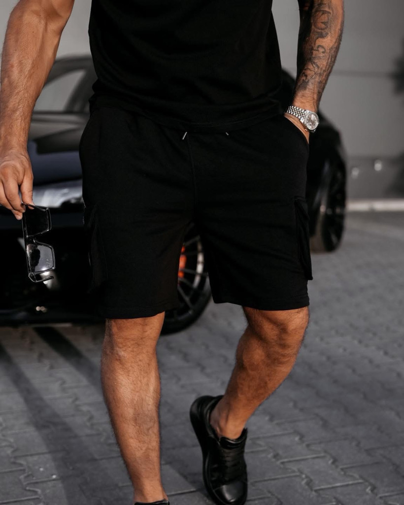 spodenki męskie TAFA czarne