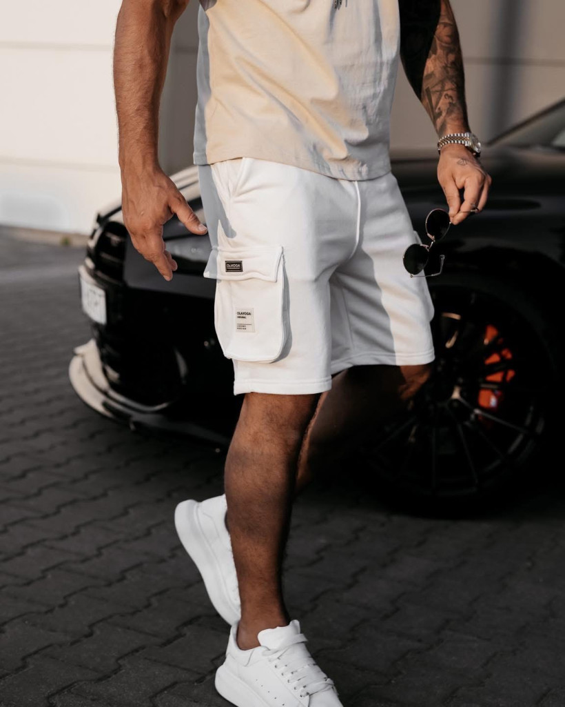 spodenki męskie TAFA ecru