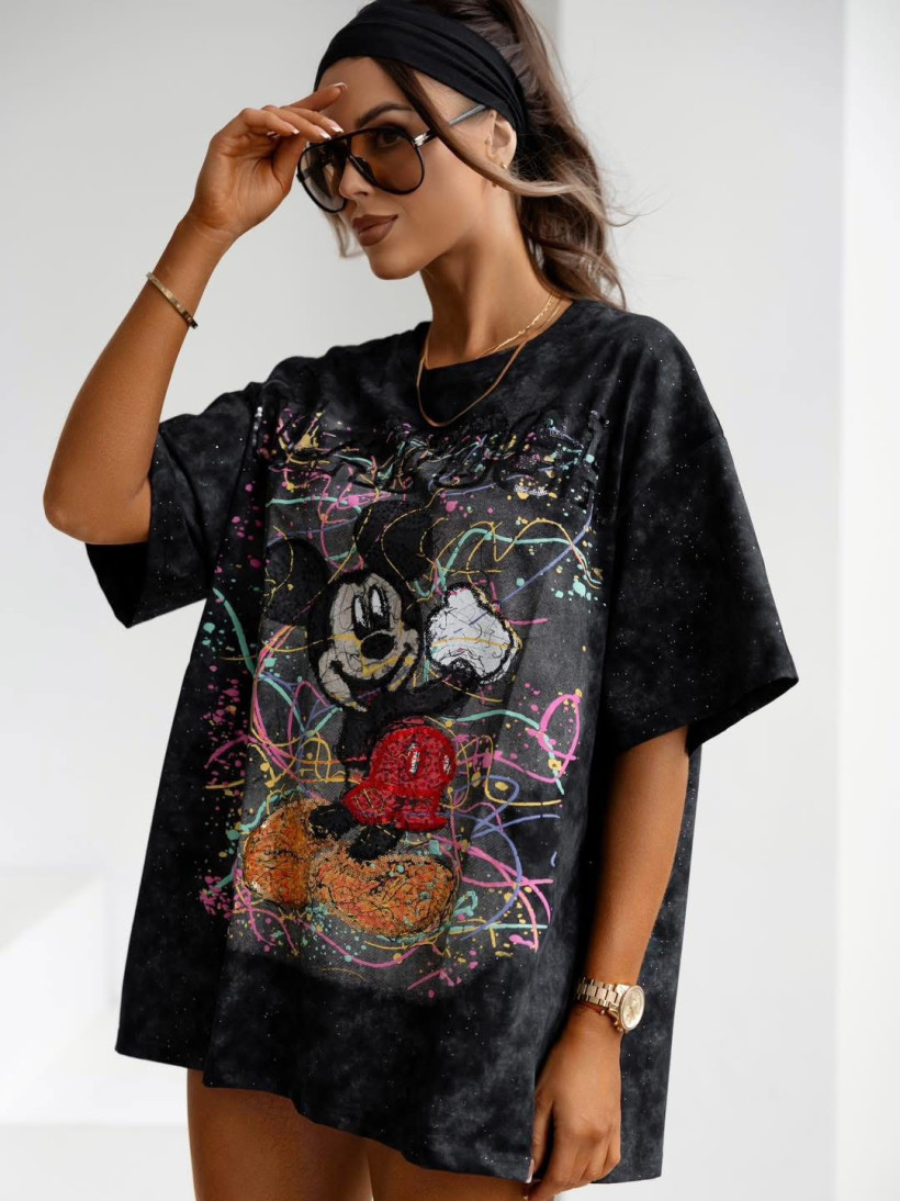 t-shirt BASS czarny