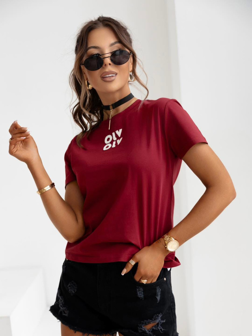 t-shirt CLOUD bordo