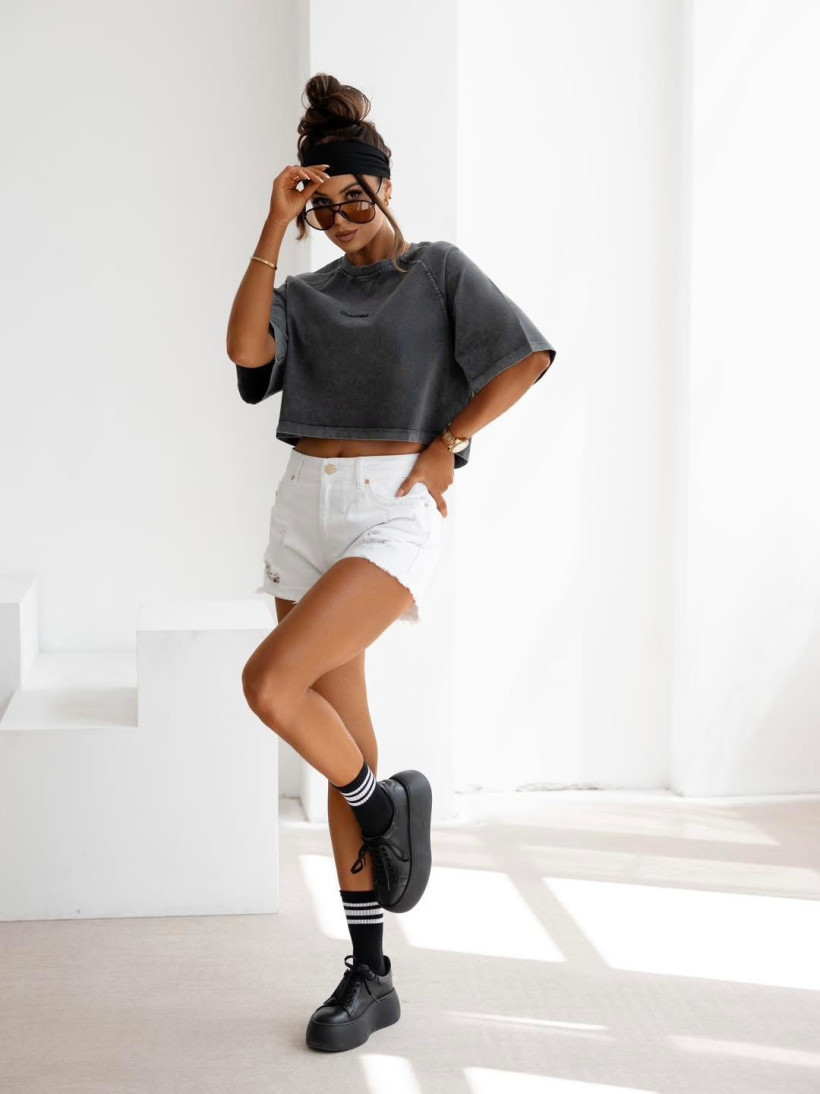 t-shirt VIROTO ciemny szary