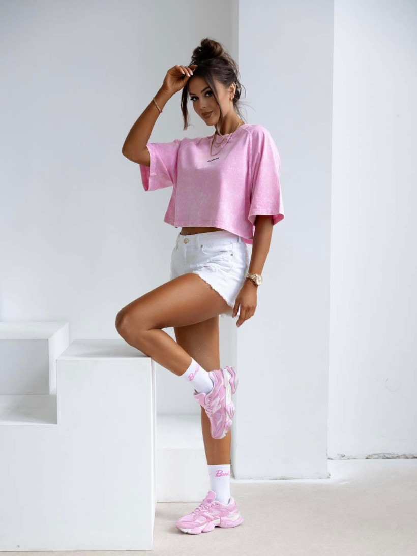 t-shirt VIROTO pudrowy